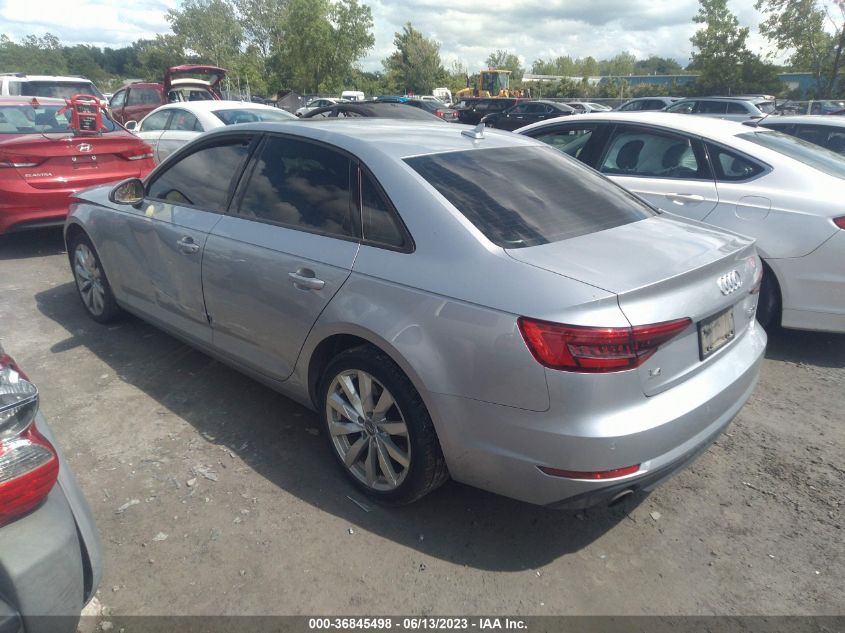 2017 AUDI A4 PREMIUM - WAUANAF46HN001834