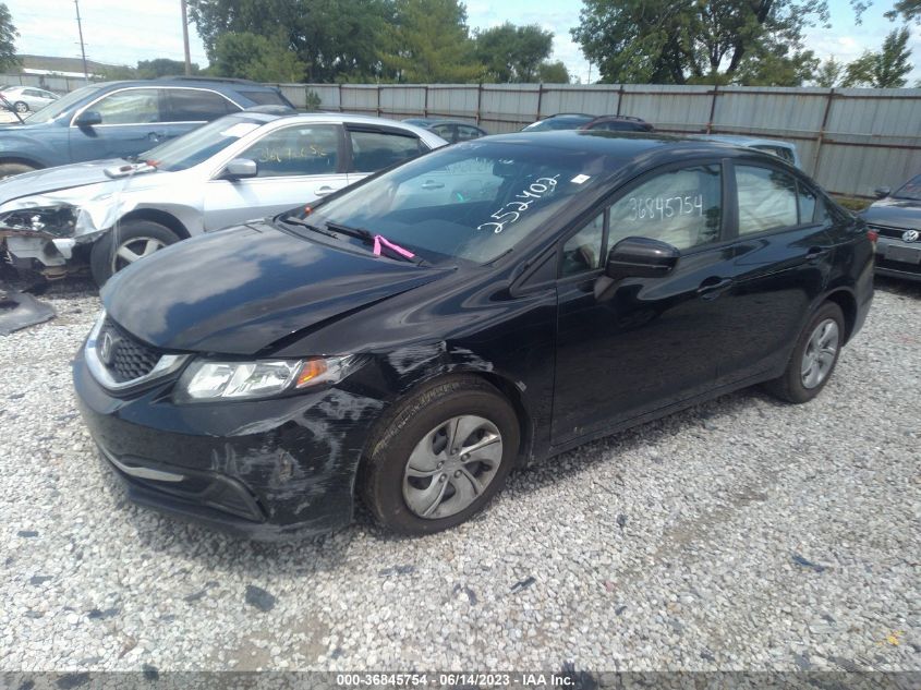 2014 HONDA CIVIC SEDAN LX - 19XFB2F54EE252402