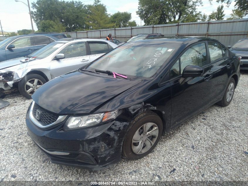 2014 HONDA CIVIC SEDAN LX - 19XFB2F54EE252402