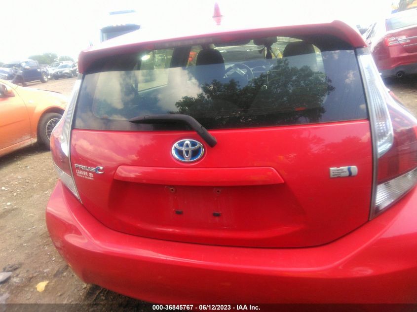 2016 TOYOTA PRIUS C ONE/TWO/THREE/FOUR - JTDKDTB30G1590016