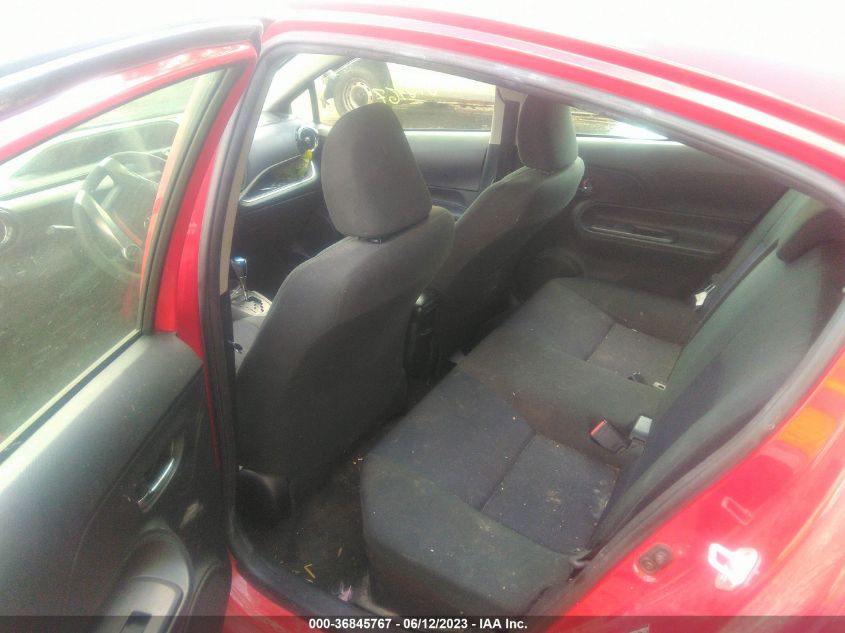 2016 TOYOTA PRIUS C ONE/TWO/THREE/FOUR - JTDKDTB30G1590016