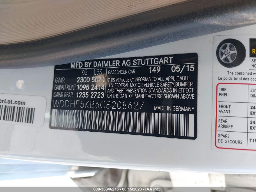 2016 MERCEDES-BENZ E-CLASS E 350 - WDDHF5KB6GB208627