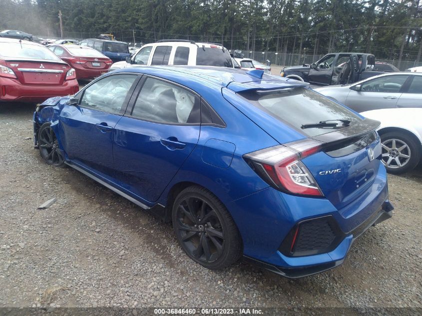 2017 HONDA CIVIC HATCHBACK SPORT TOURING - SHHFK7H95HU412622