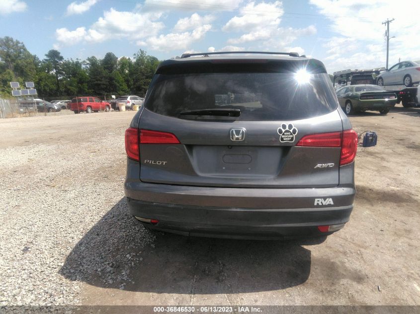 2016 HONDA PILOT LX - 5FNYF6H17GB028746