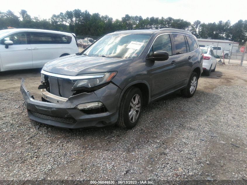 2016 HONDA PILOT LX - 5FNYF6H17GB028746
