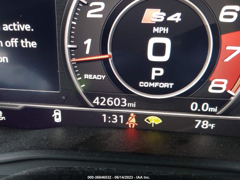 2018 AUDI S4 PREMIUM PLUS - WAUB4AF46JA234164