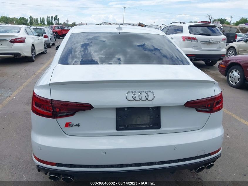 2018 AUDI S4 PREMIUM PLUS - WAUB4AF46JA234164