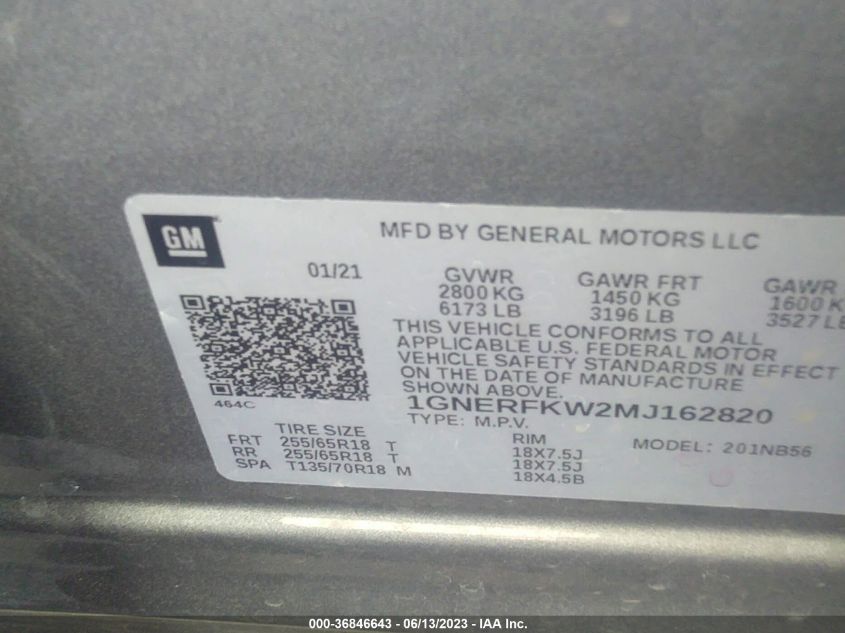2021 CHEVROLET TRAVERSE LS - 1GNERFKW2MJ162820