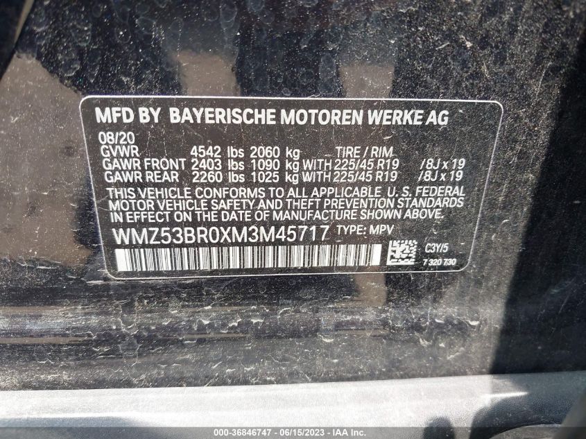 2021 MINI COUNTRYMAN COOPER S - WMZ53BR0XM3M45717