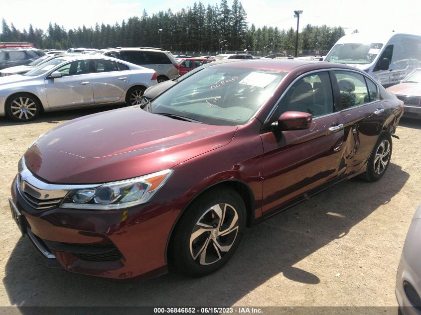 2016 HONDA ACCORD SEDAN LX - 1HGCR2F38GA122871