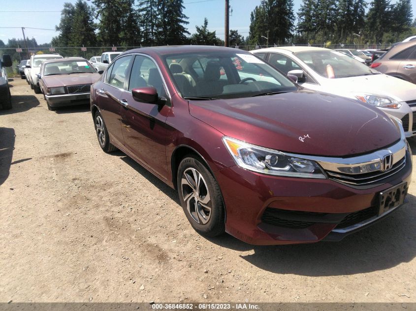 2016 HONDA ACCORD SEDAN LX - 1HGCR2F38GA122871