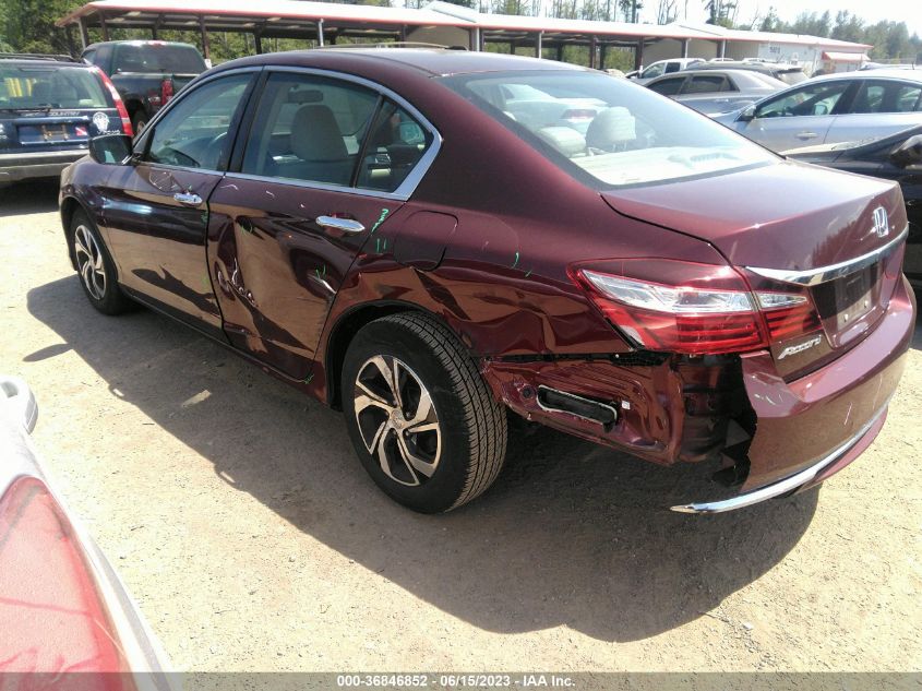 2016 HONDA ACCORD SEDAN LX - 1HGCR2F38GA122871