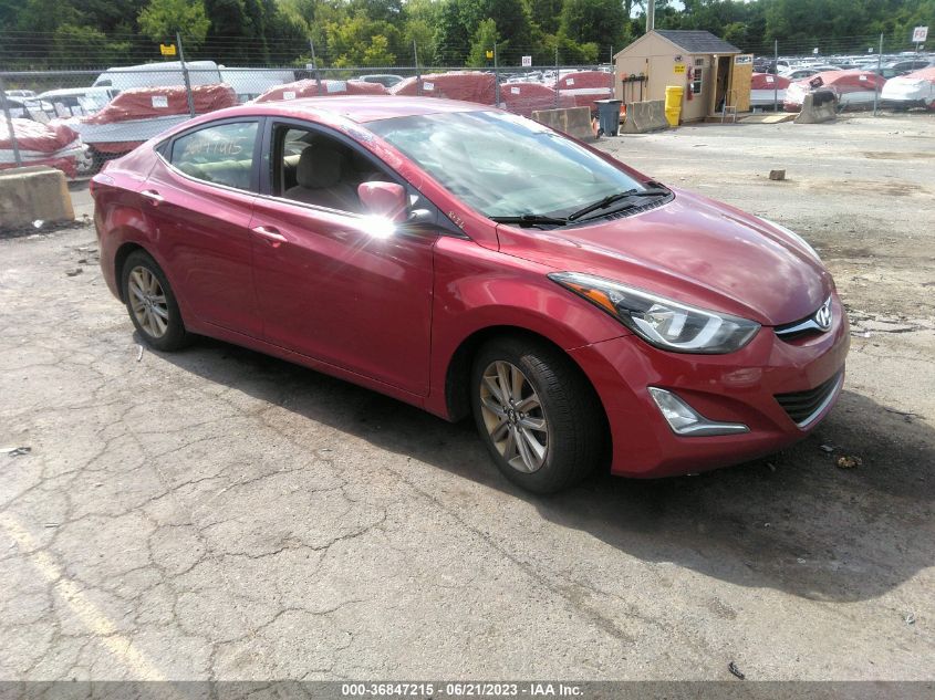 2016 HYUNDAI ELANTRA SE - 5NPDH4AE1GH760222