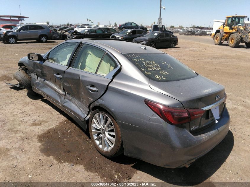 2020 INFINITI Q50 3.0T LUXE - JN1EV7AP3LM205954
