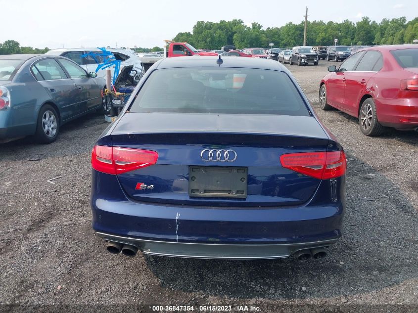 2014 AUDI S4 PREMIUM PLUS WAUBGAFL1EA063294