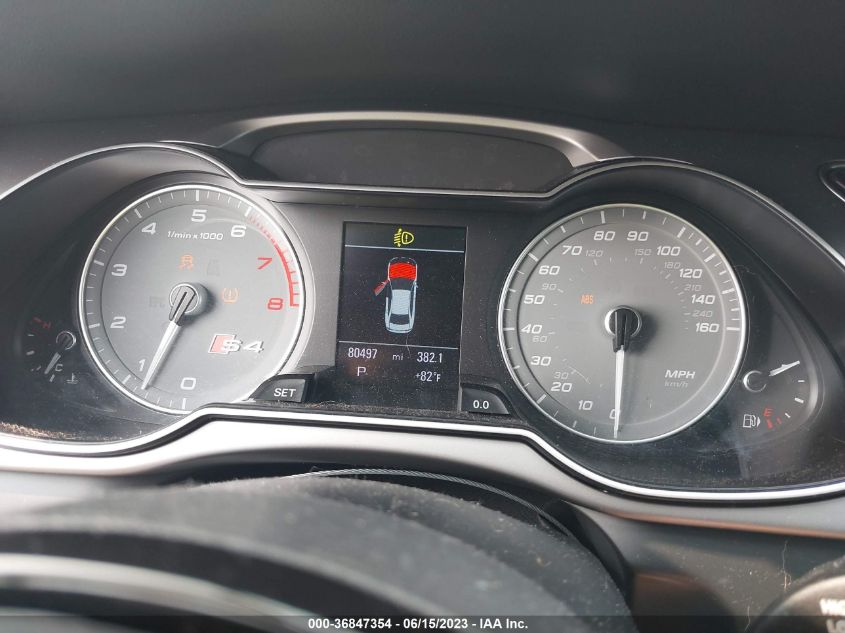2014 AUDI S4 PREMIUM PLUS WAUBGAFL1EA063294