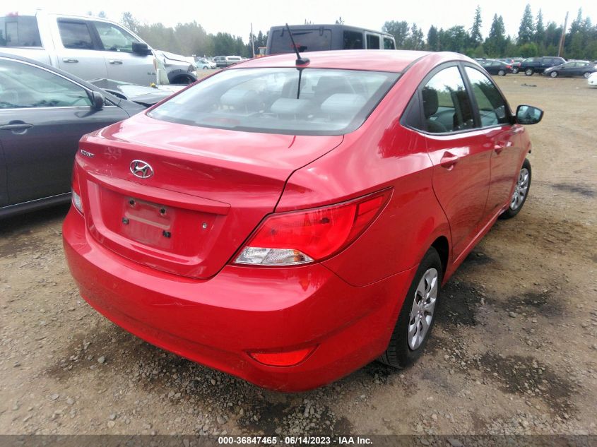 2016 HYUNDAI ACCENT SE - KMHCT4AE0GU119705