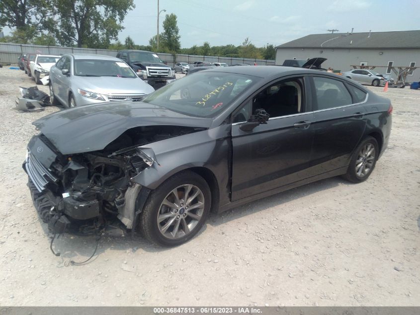 2017 FORD FUSION SE - 3FA6P0H75HR324179