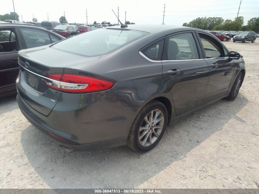 2017 FORD FUSION SE - 3FA6P0H75HR324179