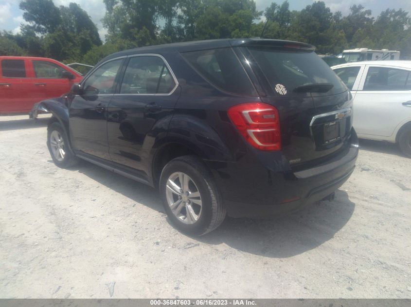 2016 CHEVROLET EQUINOX LS - 2GNALBEK9G1187388