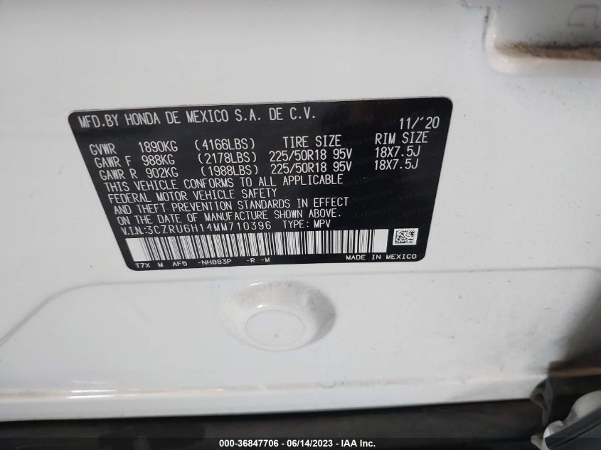 3CZRU6H14MM710396 Honda HR-V SPORT 9