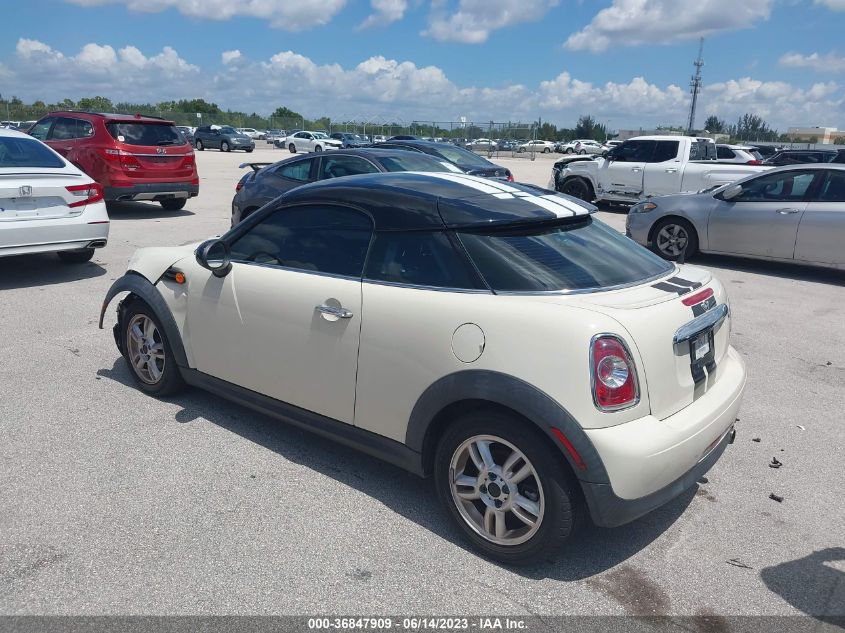 2013 MINI COOPER COUPE WMWSX1C50DT507760