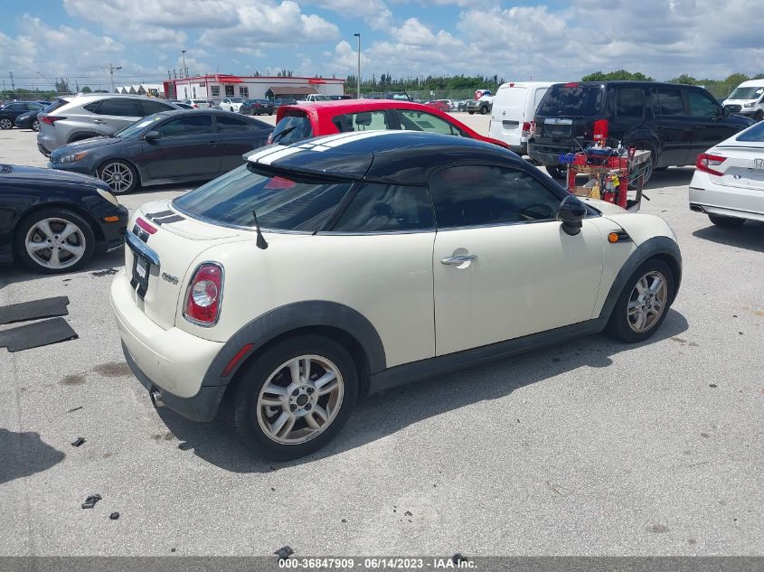 2013 MINI COOPER COUPE WMWSX1C50DT507760