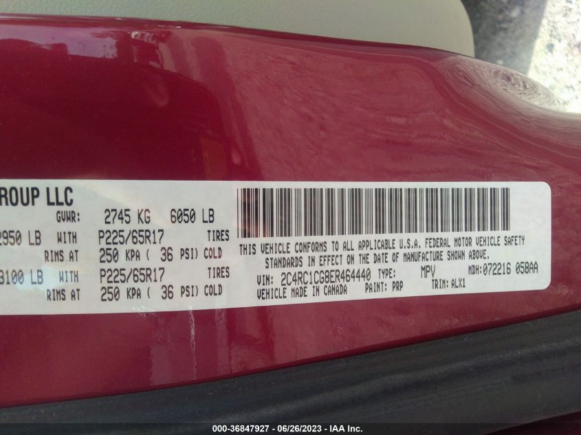 2014 CHRYSLER TOWN & COUNTRY TOURING-L - 2C4RC1CG8ER464440