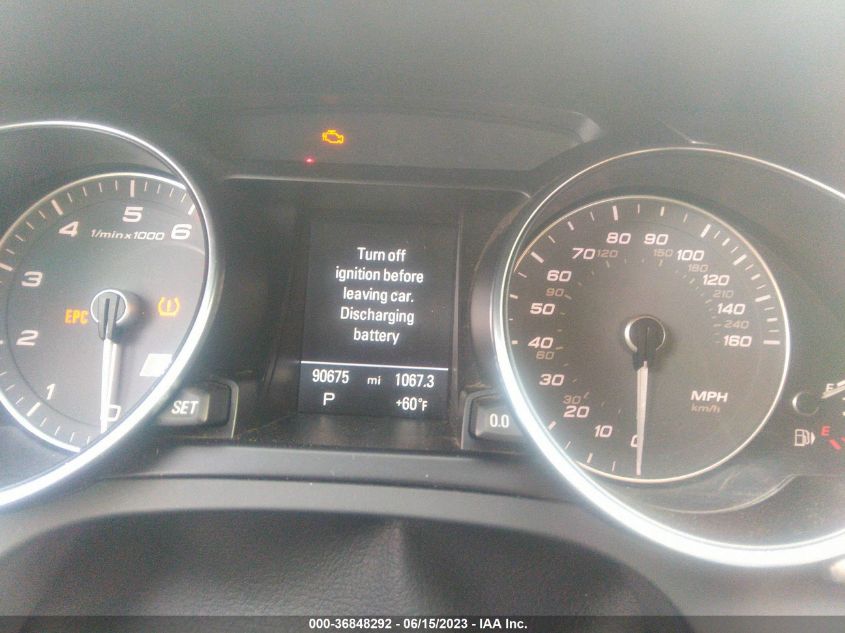 2013 AUDI S5 PREMIUM PLUS WAUCGAFR8DA078513