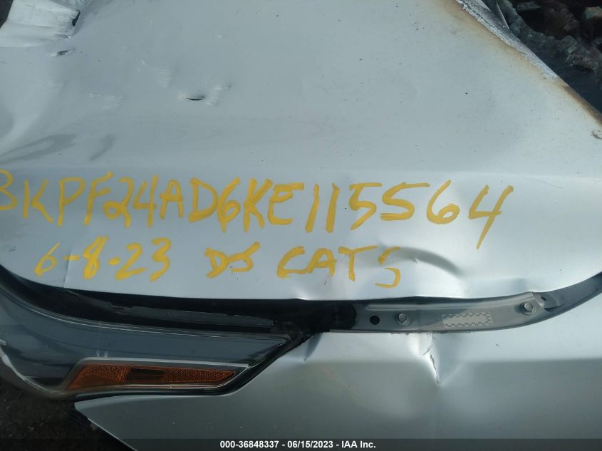 2019 KIA FORTE LXS - 3KPF24AD6KE115564