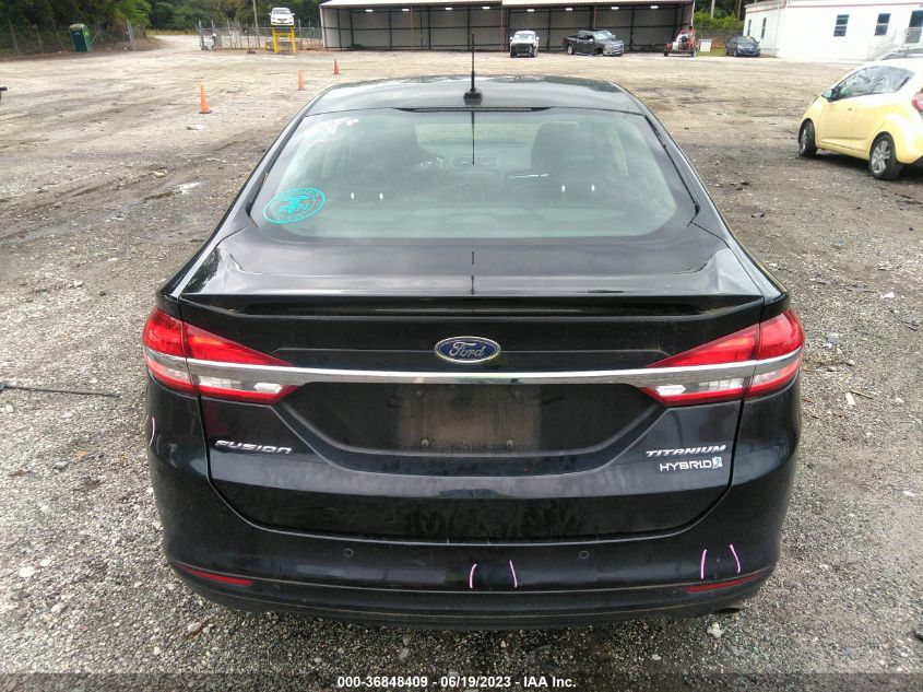 2017 FORD FUSION HYBRID - 3FA6P0RU9HR285567