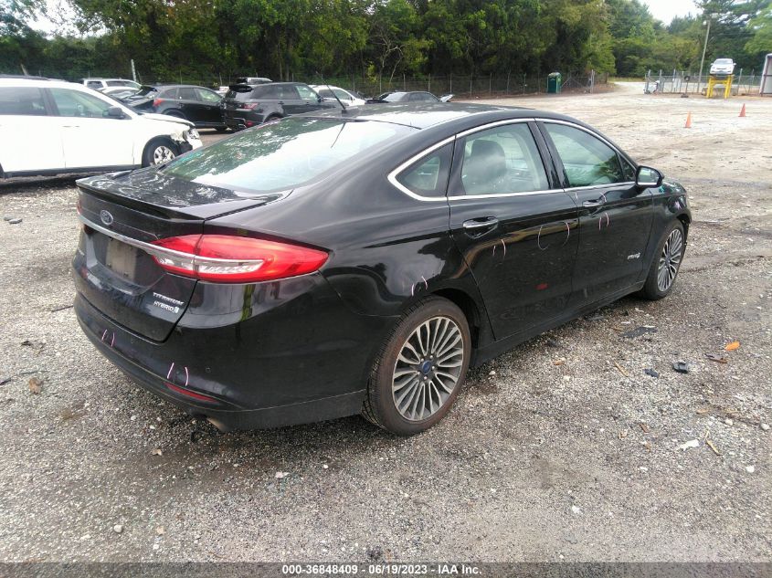 2017 FORD FUSION HYBRID - 3FA6P0RU9HR285567