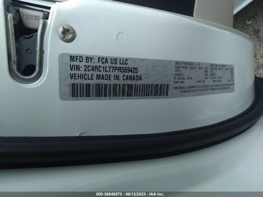 2023 CHRYSLER PACIFICA HYBRID TOURING L - 2C4RC1L77PR569425