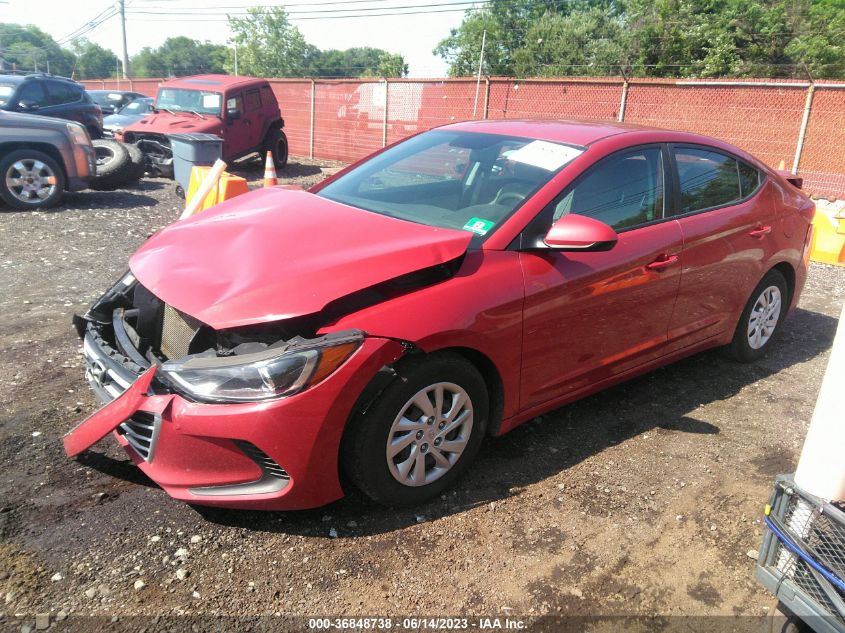 2018 HYUNDAI ELANTRA SE - 5NPD74LF2JH311485