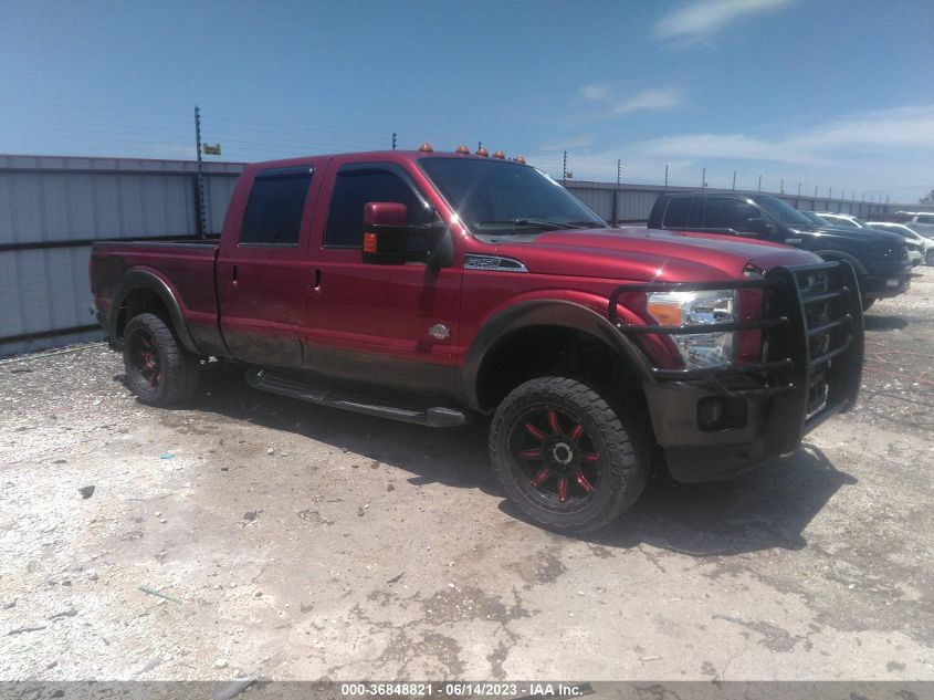 2016 FORD SUPER DUTY F-250 SRW LARIAT/PLATINUM - 1FT7W2BTXGEB11264