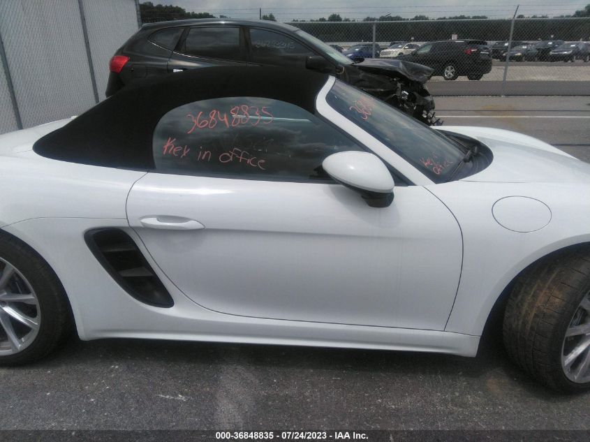 2018 PORSCHE 718 BOXSTER - WP0CA2A89JS211035