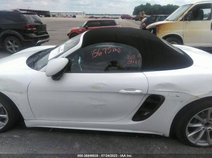 2018 PORSCHE 718 BOXSTER - WP0CA2A89JS211035
