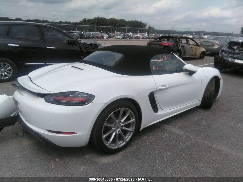 2018 PORSCHE 718 BOXSTER - WP0CA2A89JS211035