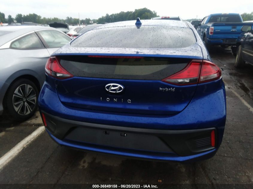 2022 HYUNDAI IONIQ HYBRID SE - KMHC75LC3NU266135