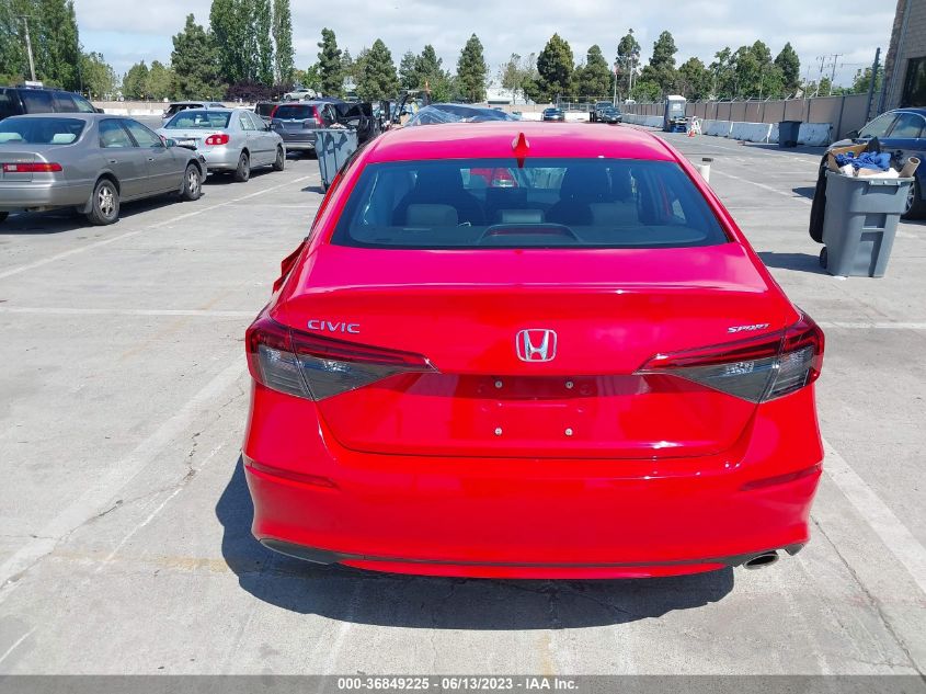 2022 HONDA CIVIC SEDAN SPORT - 2HGFE2F56NH547451