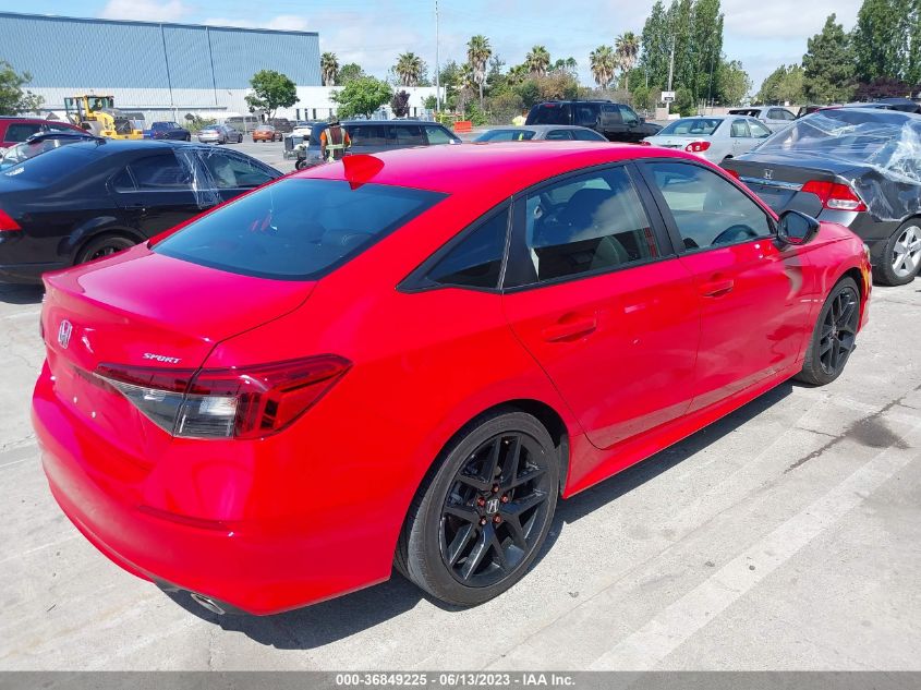 2022 HONDA CIVIC SEDAN SPORT - 2HGFE2F56NH547451