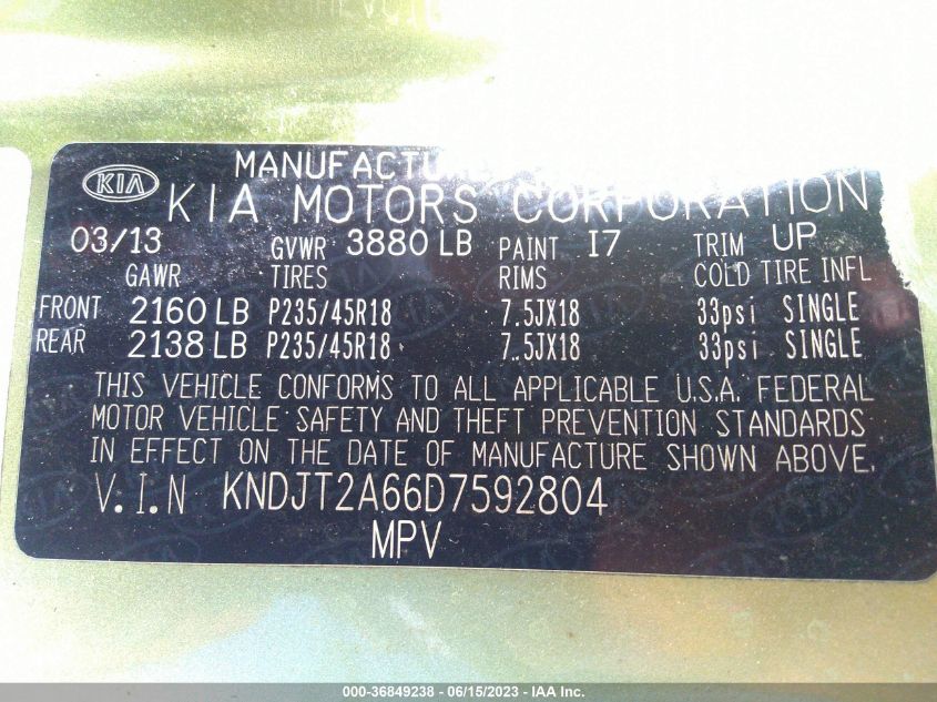 2013 KIA SOUL ! - KNDJT2A66D7592804