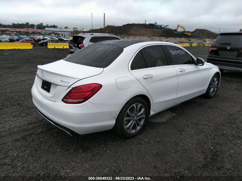 55SWF4KB0GU119014 2016 MERCEDES-BENZ C-CLASS, photo no. 4