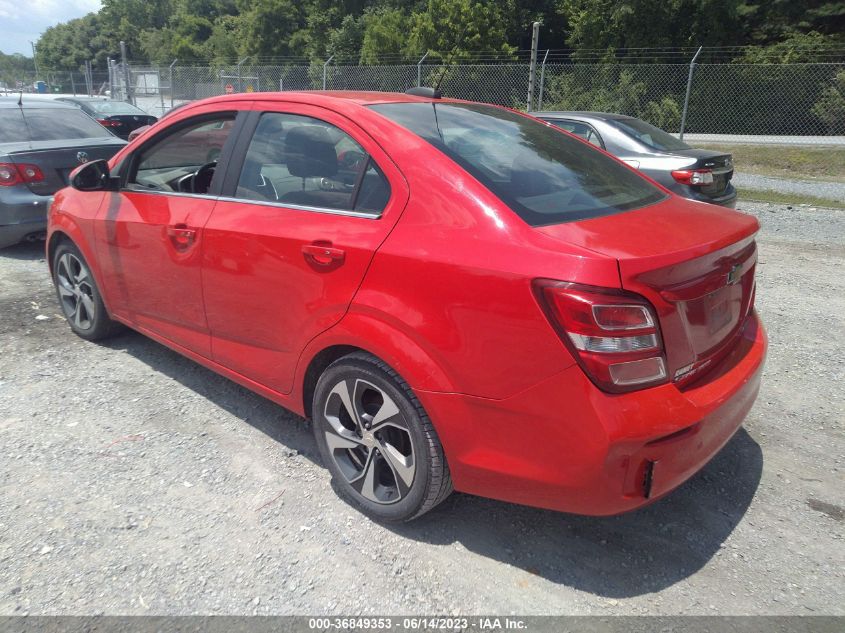 2017 CHEVROLET SONIC PREMIER - 1G1JF5SB8H4134685