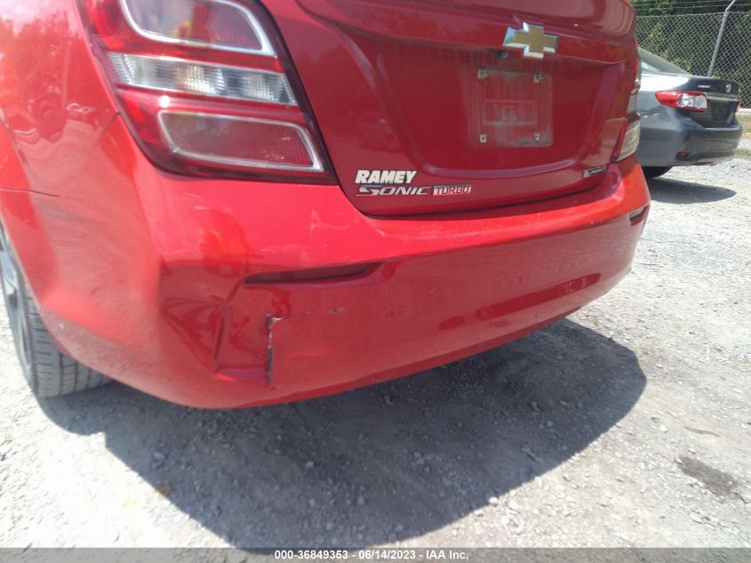2017 CHEVROLET SONIC PREMIER - 1G1JF5SB8H4134685