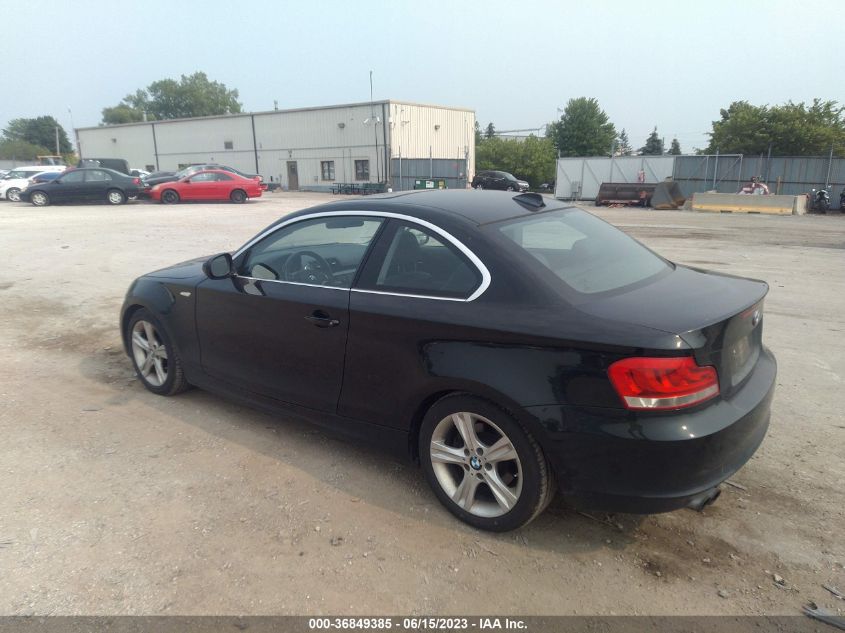 2013 BMW 1 SERIES 128I WBAUP7C50DVP24256