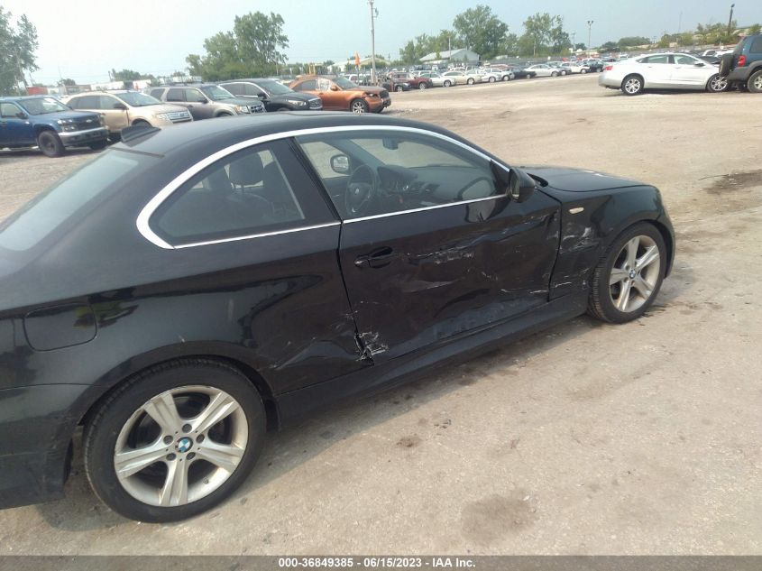 2013 BMW 1 SERIES 128I WBAUP7C50DVP24256