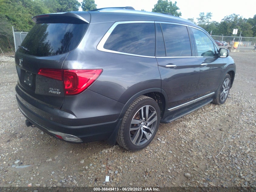VIN 5FNYF6H03HB039655 2017 HONDA PILOT ELITE