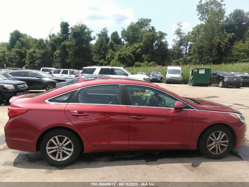 2016 HYUNDAI SONATA 2.4L SE - 5NPE24AF9GH347527