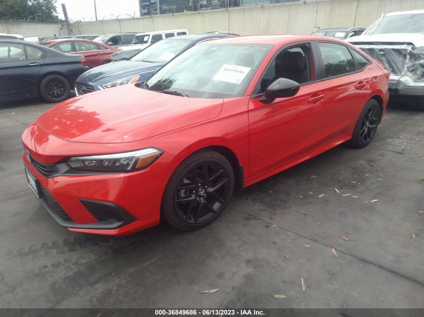 2022 HONDA CIVIC SEDAN SPORT - 2HGFE2F59NH599057